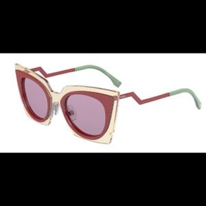 Fendi Orchidea Sunglasses (Red)